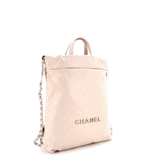 22 Chain Backpack Quilted Calfskin Medium