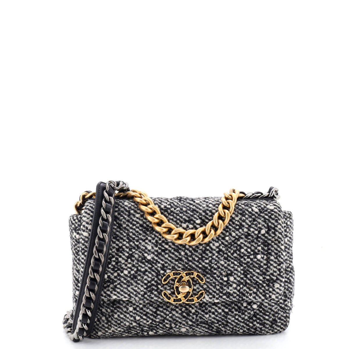 19 Flap Bag Quilted Wool Medium