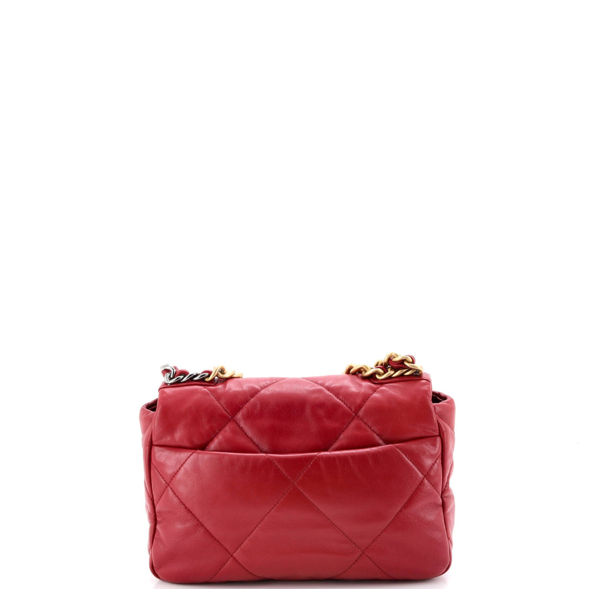19 Flap Bag Quilted Leather Medium