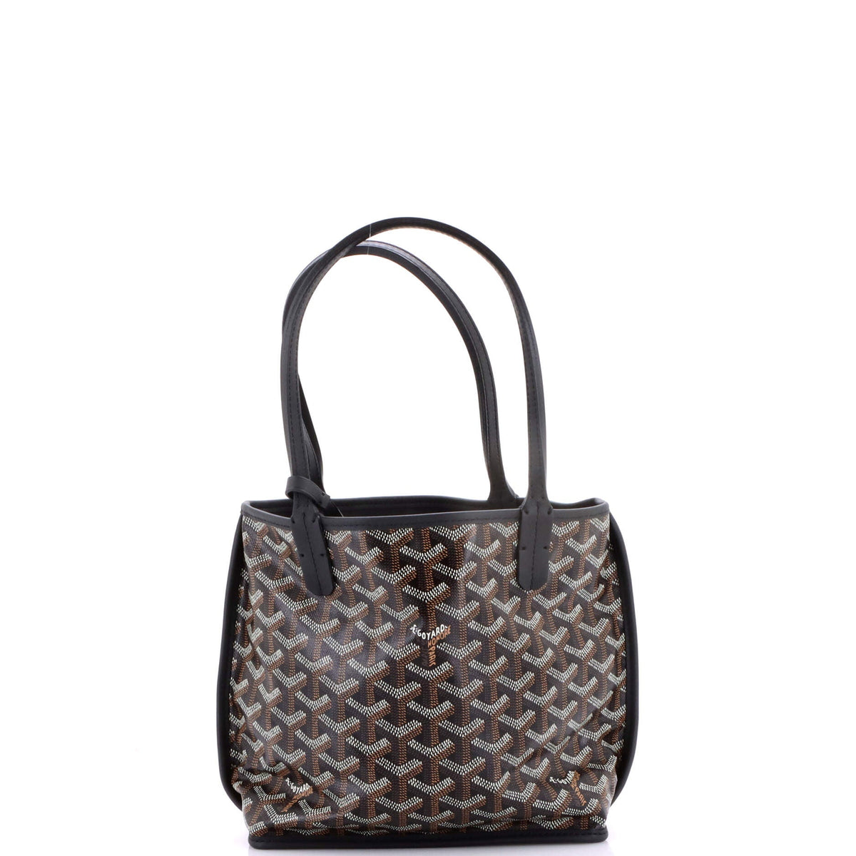 Anjou Reversible Tote Coated Canvas Mini