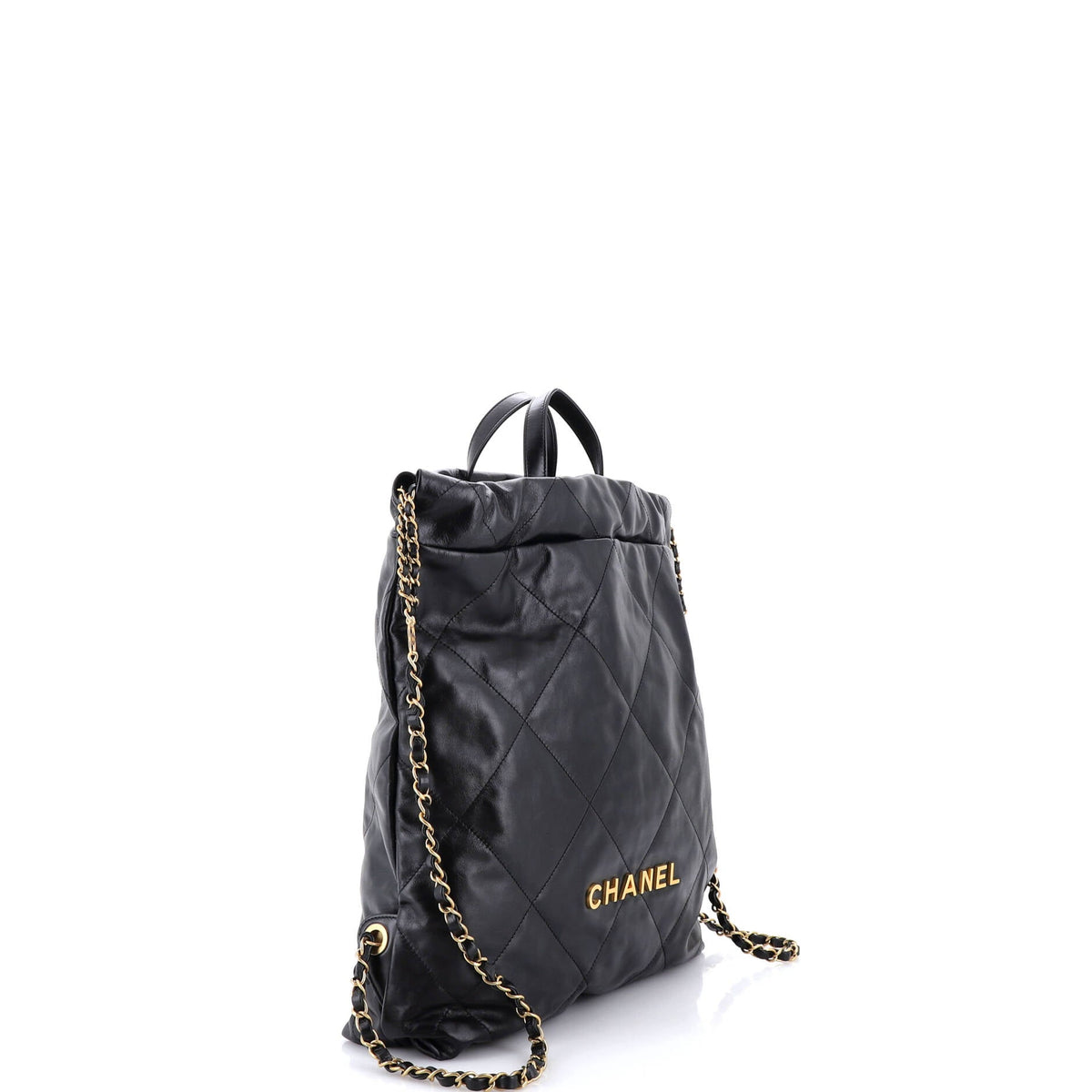 22 Chain Backpack Quilted Calfskin Large