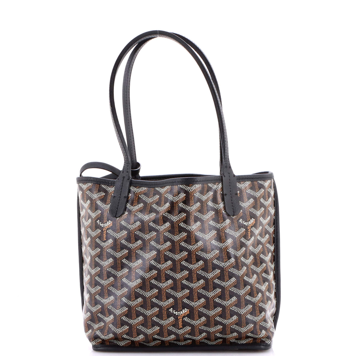 Anjou Reversible Tote Coated Canvas Mini