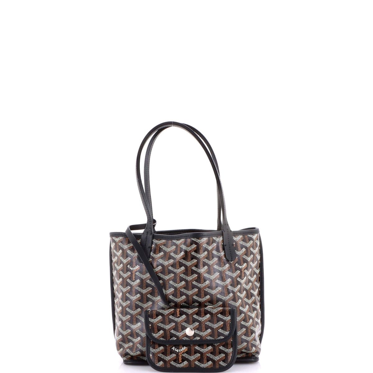 Anjou Reversible Tote Coated Canvas Mini