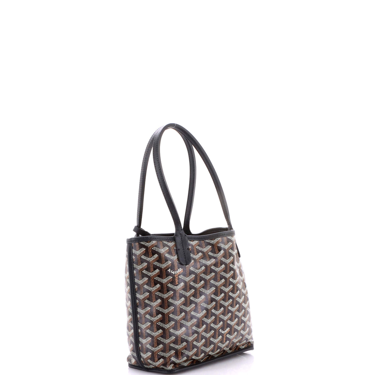 Anjou Reversible Tote Coated Canvas Mini