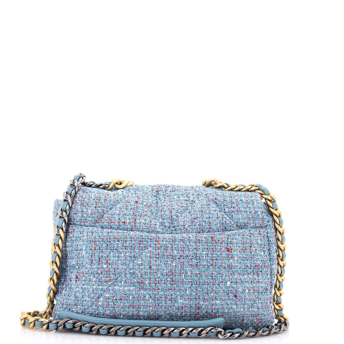 19 Flap Bag Quilted Tweed Medium
