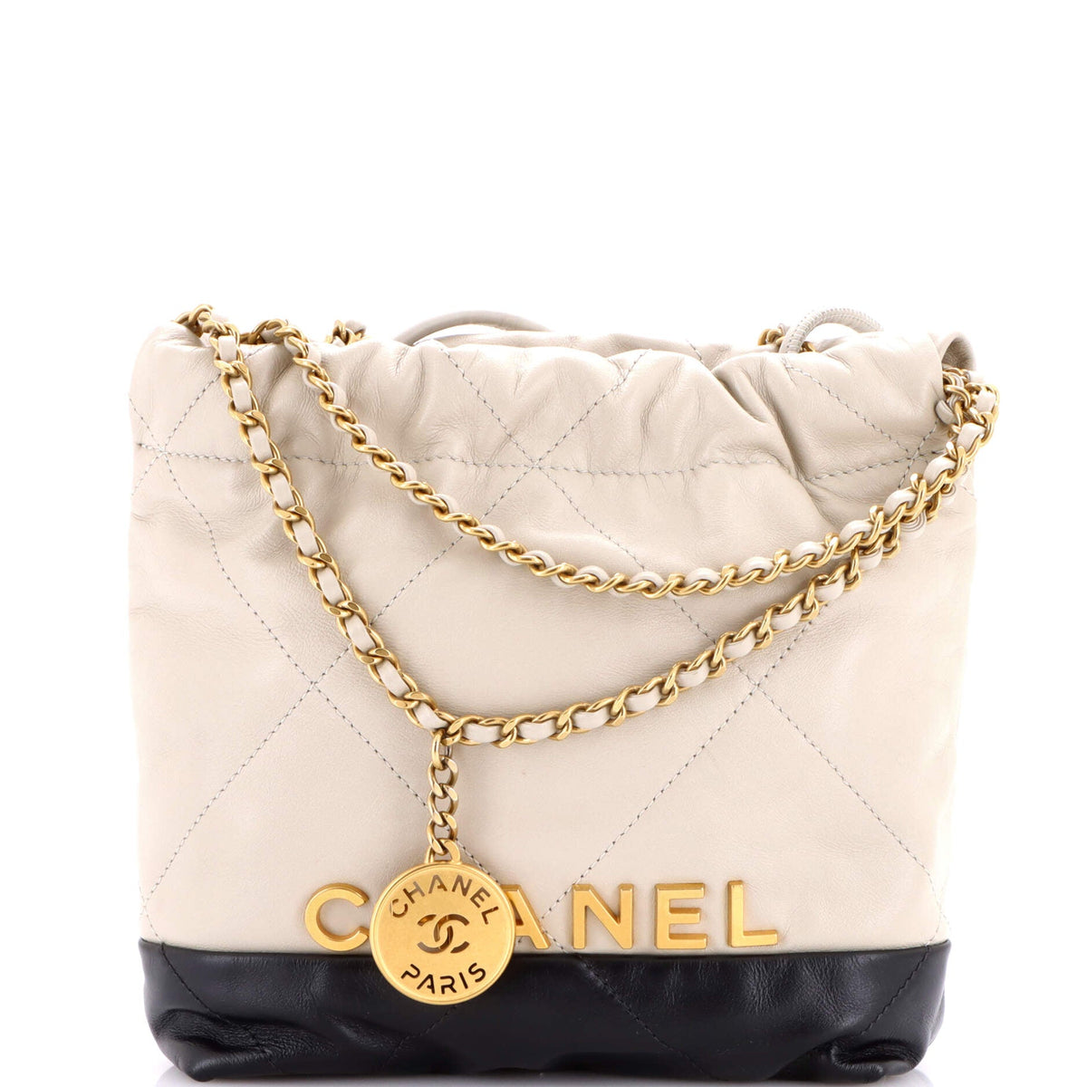 22 Chain Hobo Quilted Calfskin Mini