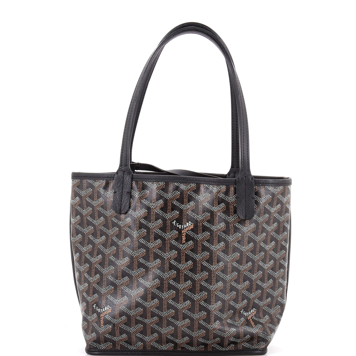 Anjou Reversible Tote Coated Canvas Mini