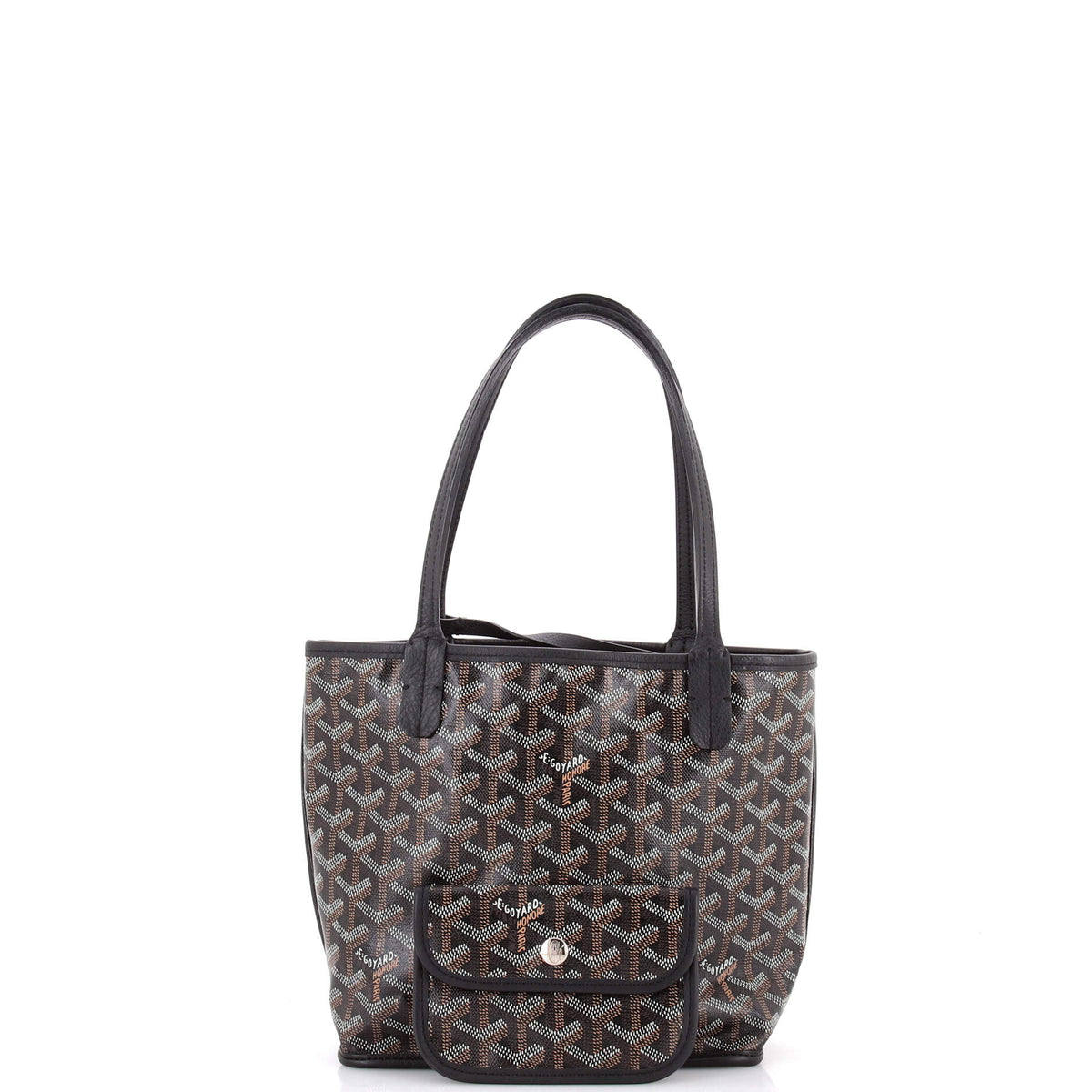 Anjou Reversible Tote Coated Canvas Mini