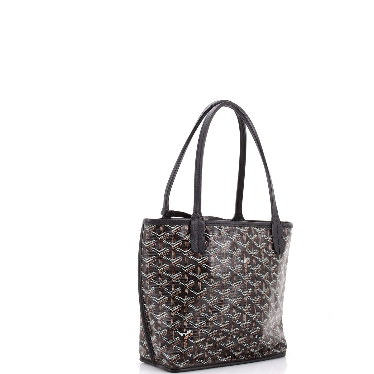Anjou Reversible Tote Coated Canvas Mini
