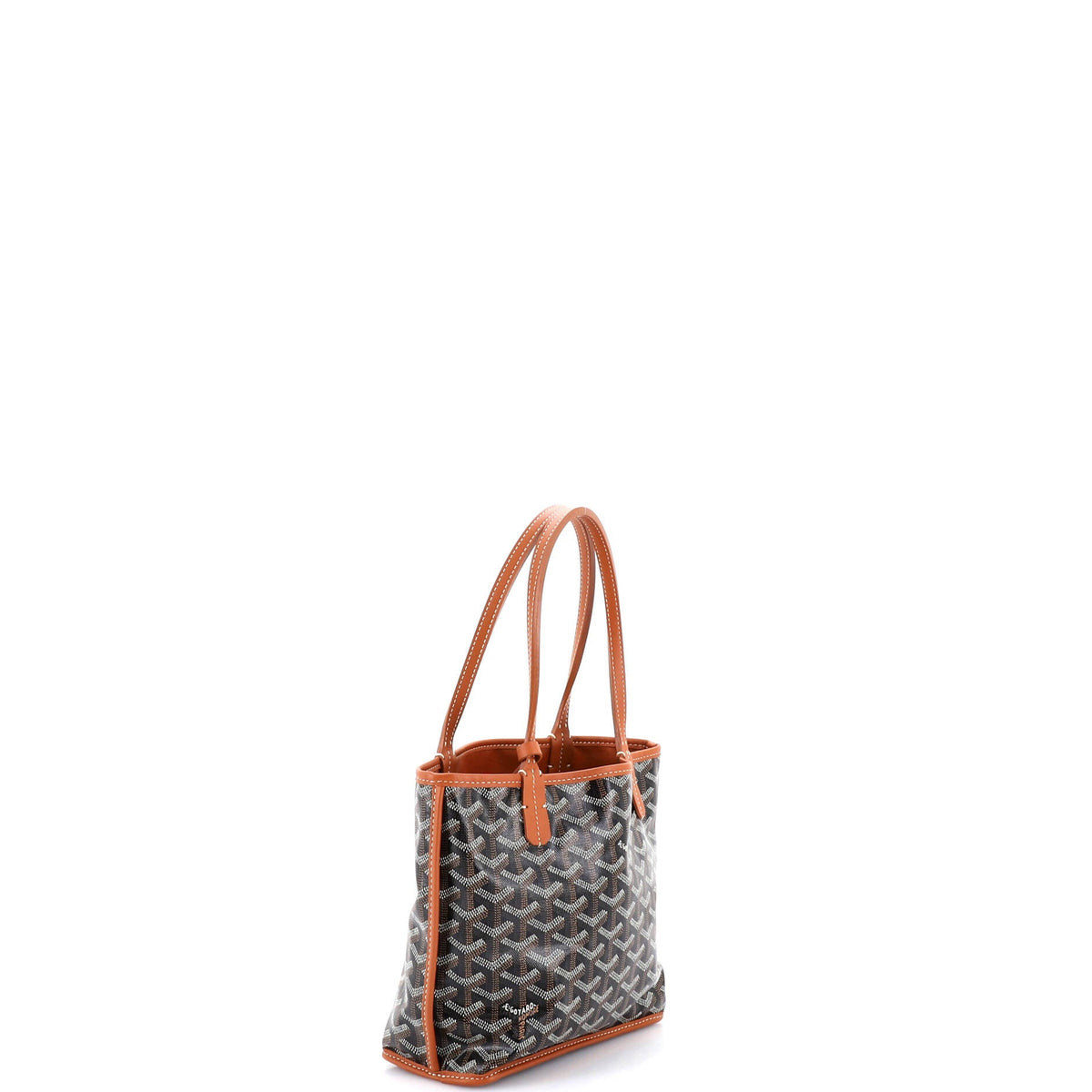 Anjou Reversible Tote Coated Canvas Mini