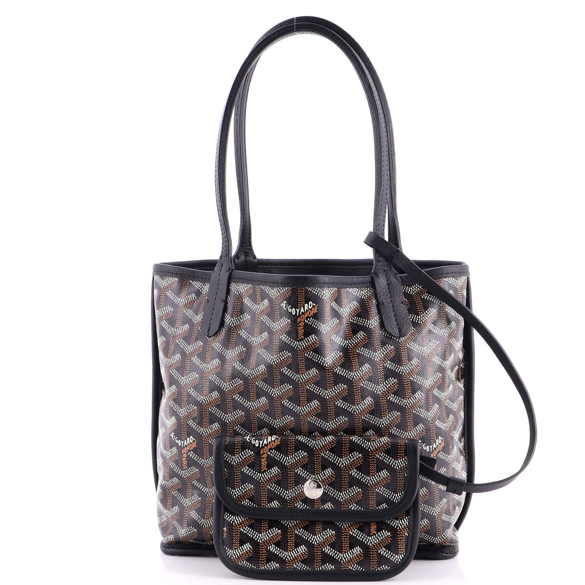 Anjou Reversible Tote Coated Canvas Mini