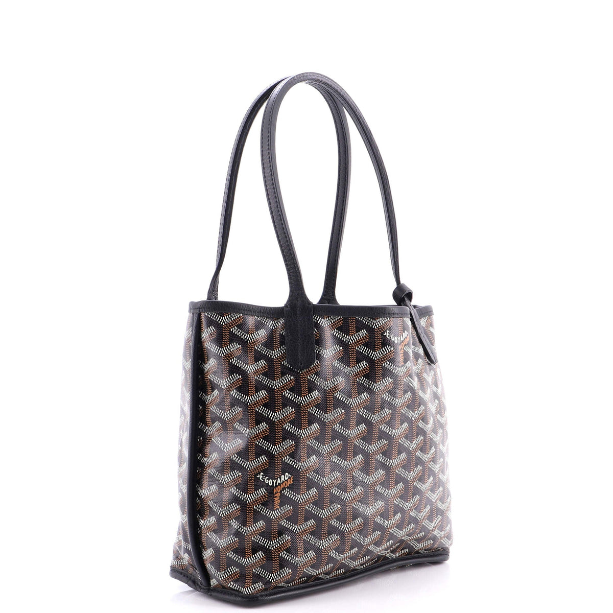Anjou Reversible Tote Coated Canvas Mini