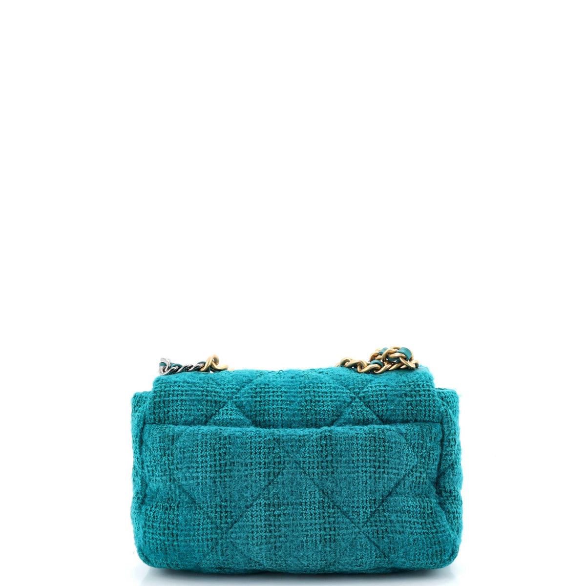 19 Flap Bag Quilted Tweed Medium
