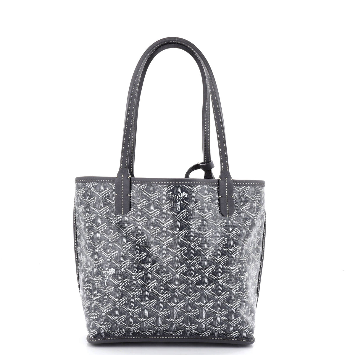 Anjou Reversible Tote Coated Canvas Mini