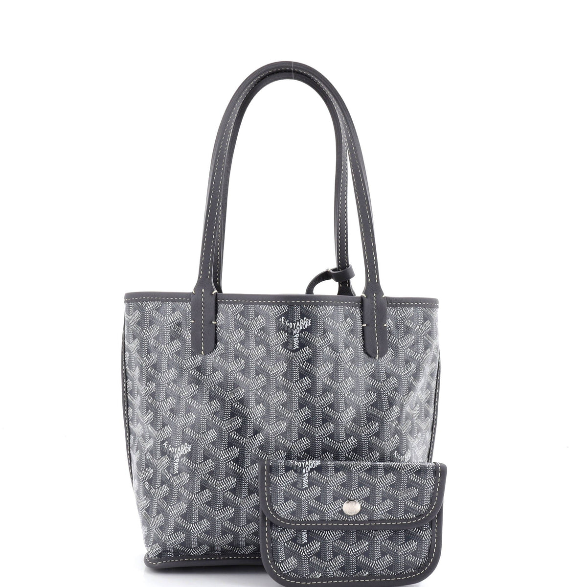 Anjou Reversible Tote Coated Canvas Mini