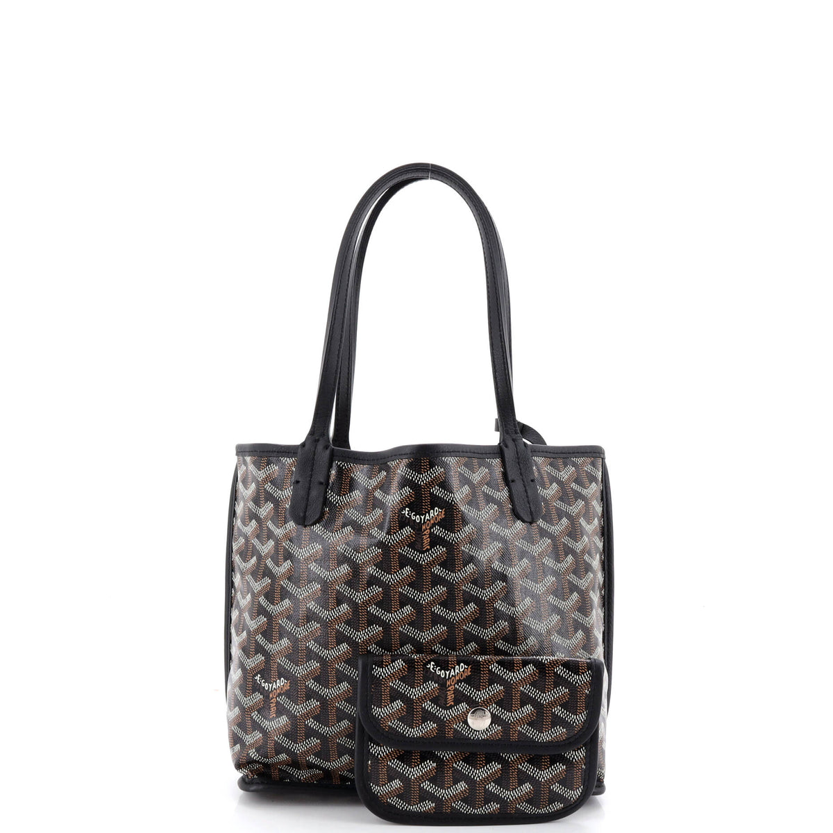 Anjou Reversible Tote Coated Canvas Mini
