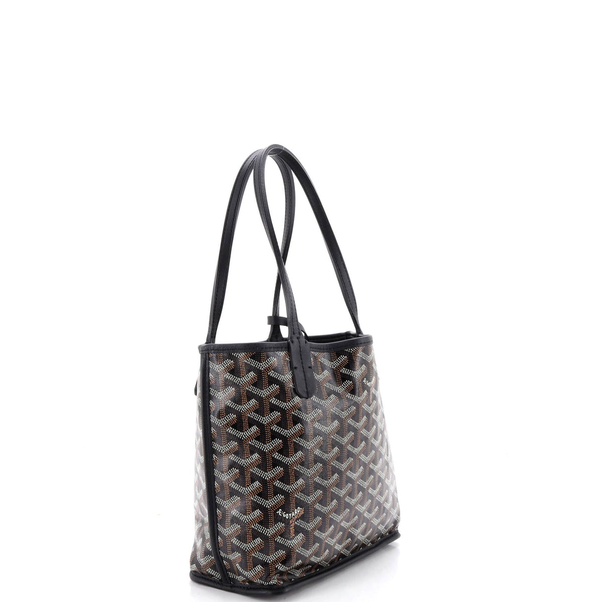 Anjou Reversible Tote Coated Canvas Mini