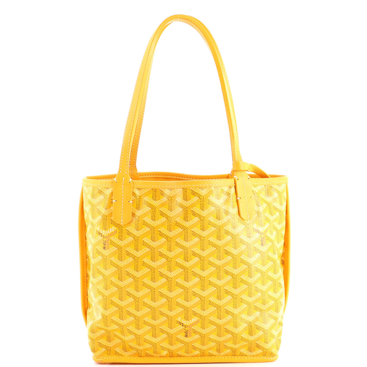 Anjou Reversible Tote Coated Canvas Mini