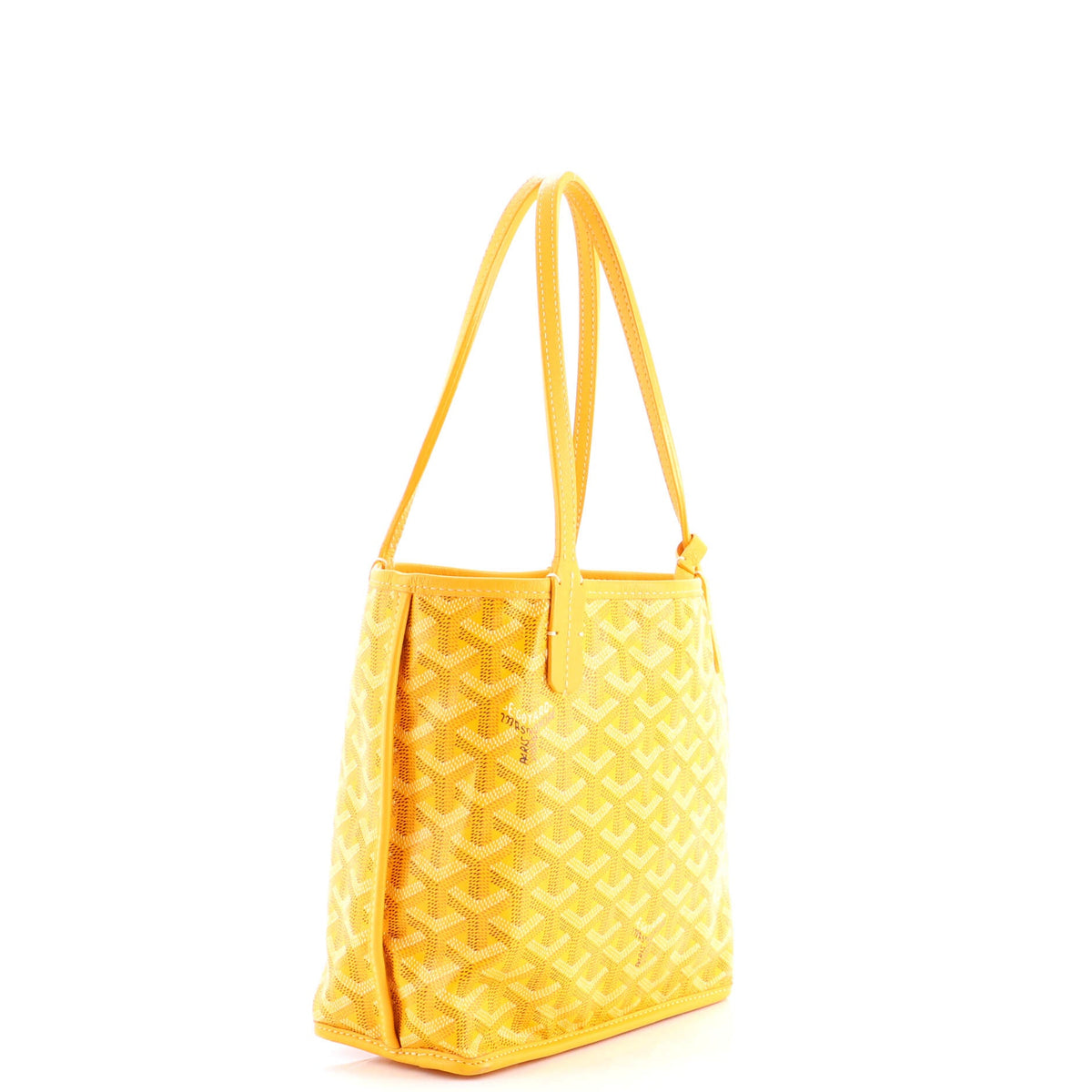 Anjou Reversible Tote Coated Canvas Mini