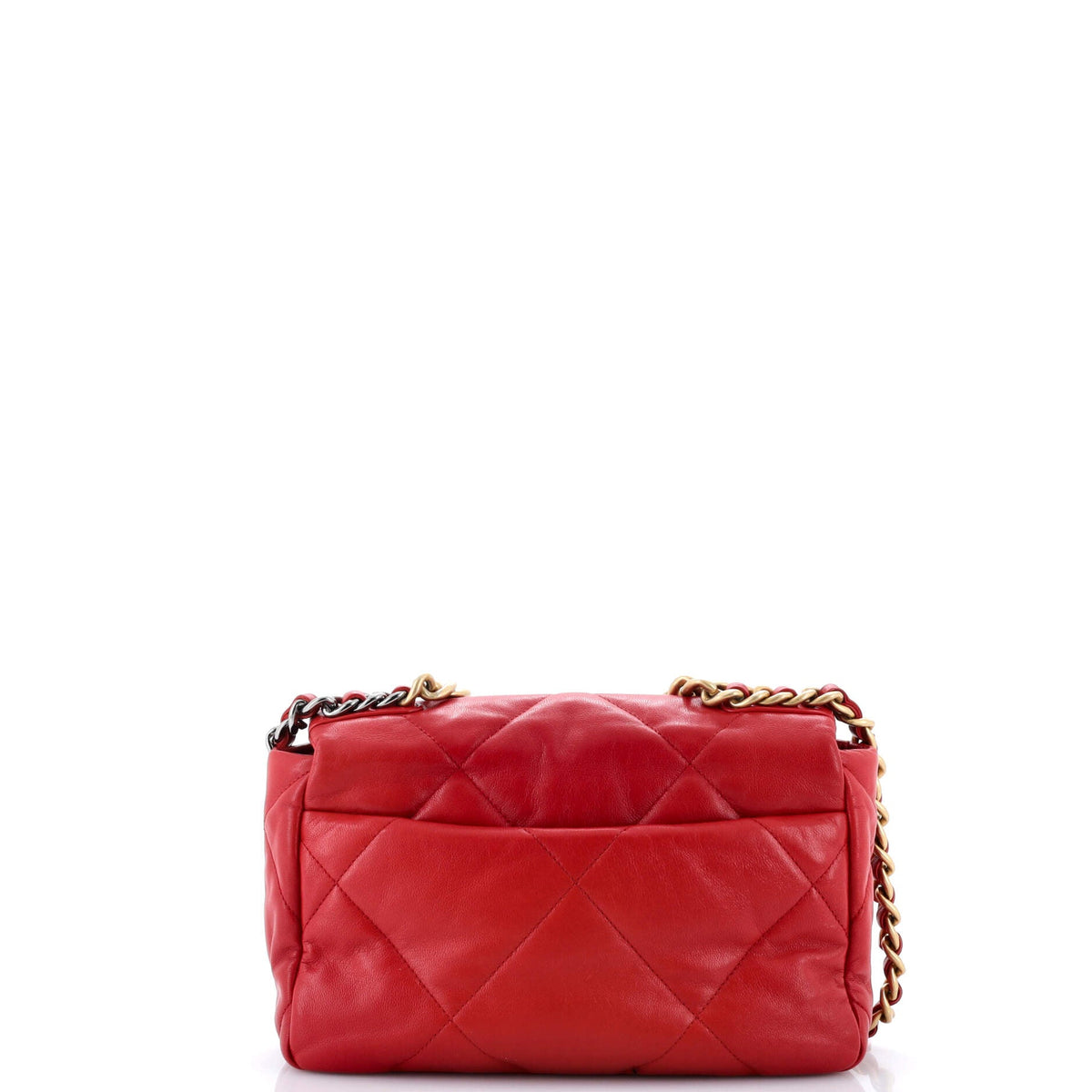 19 Flap Bag Quilted Leather Medium