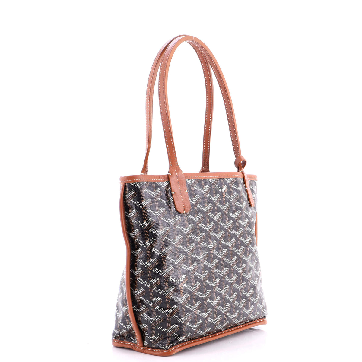 Anjou Reversible Tote Coated Canvas Mini