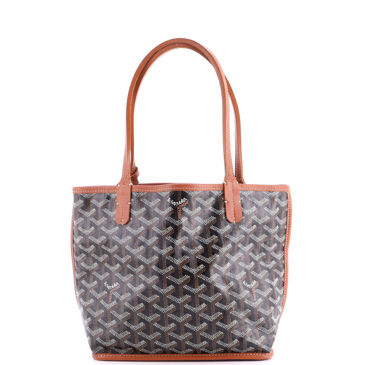 Anjou Reversible Tote Coated Canvas Mini
