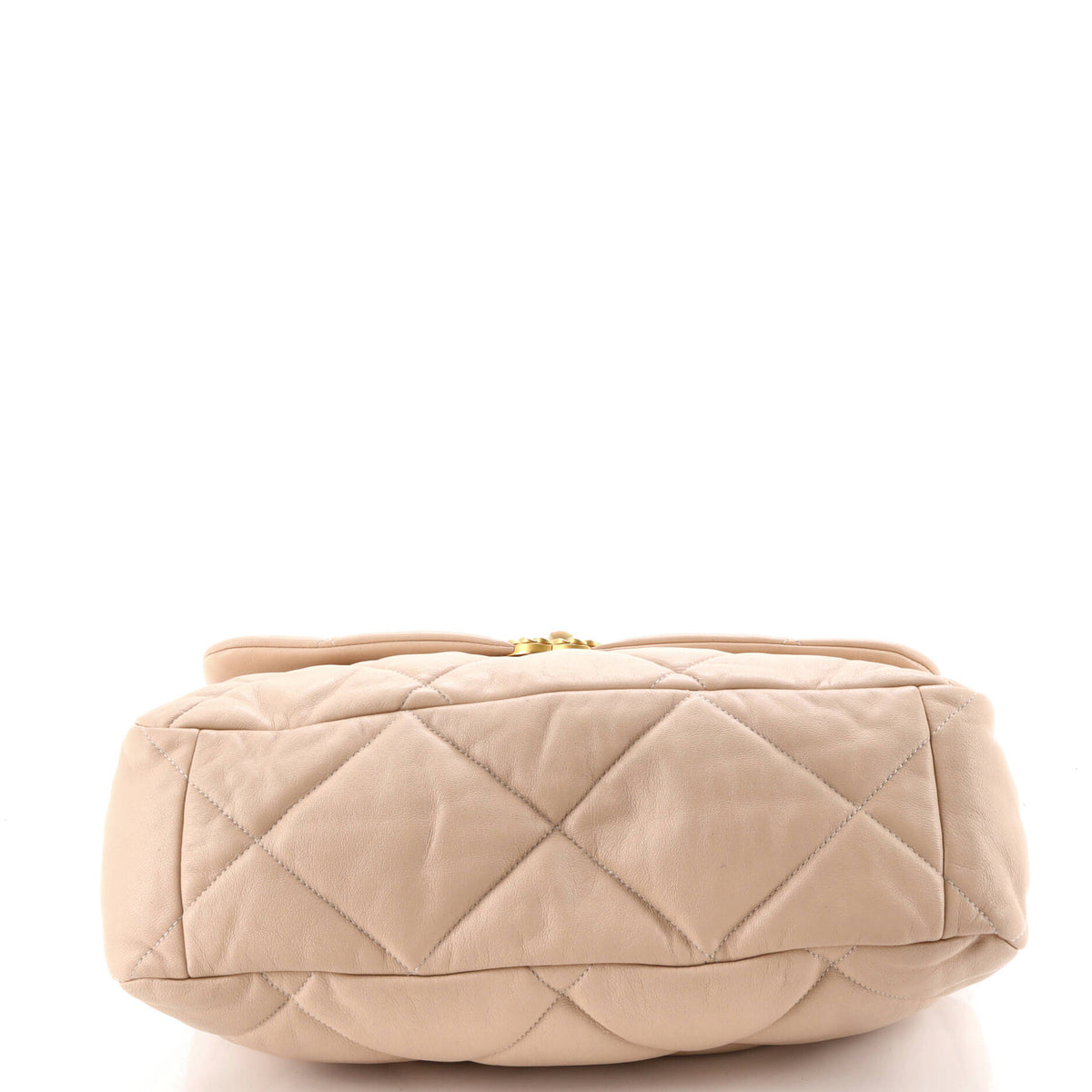 19 Flap Bag Quilted Leather Large