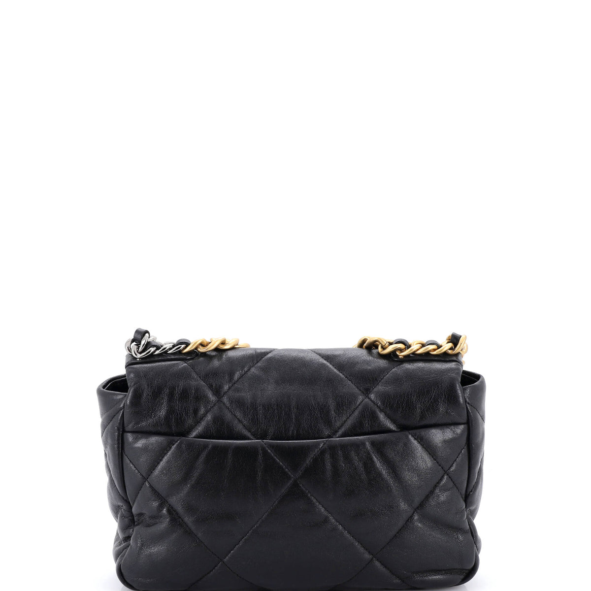 19 Flap Bag Quilted Leather Medium