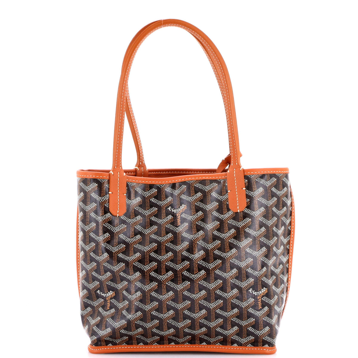 Anjou Reversible Tote Coated Canvas Mini
