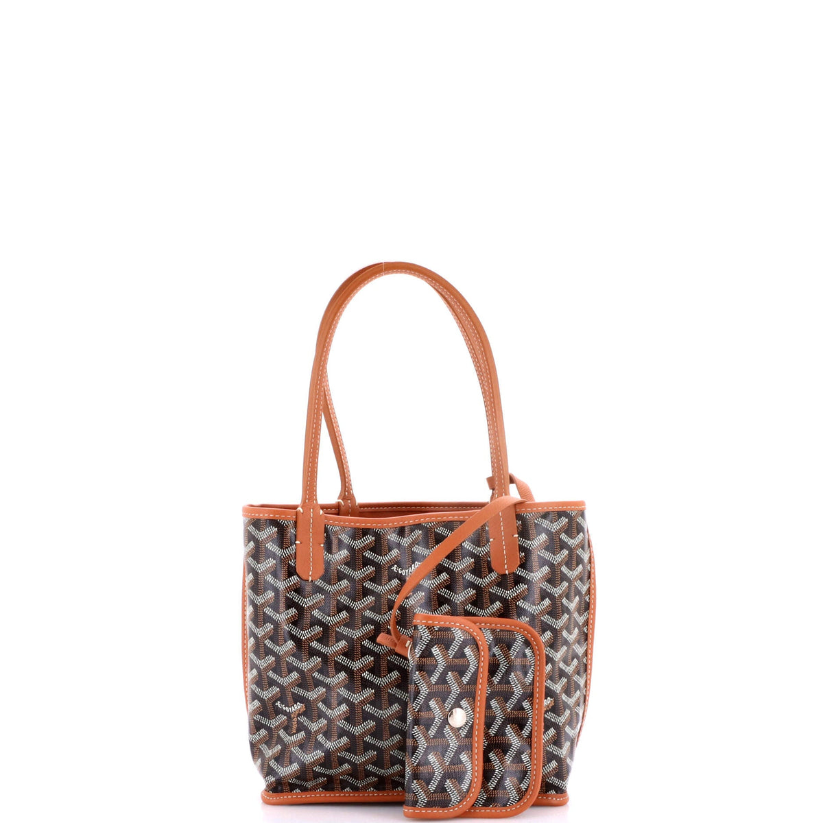 Anjou Reversible Tote Coated Canvas Mini