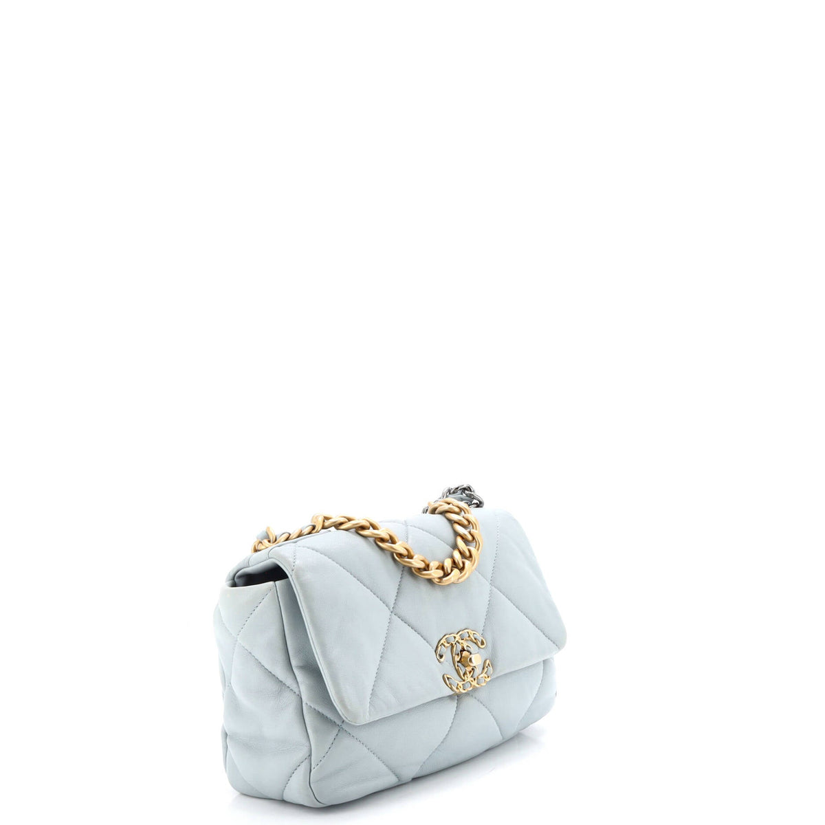 19 Flap Bag Quilted Leather Medium