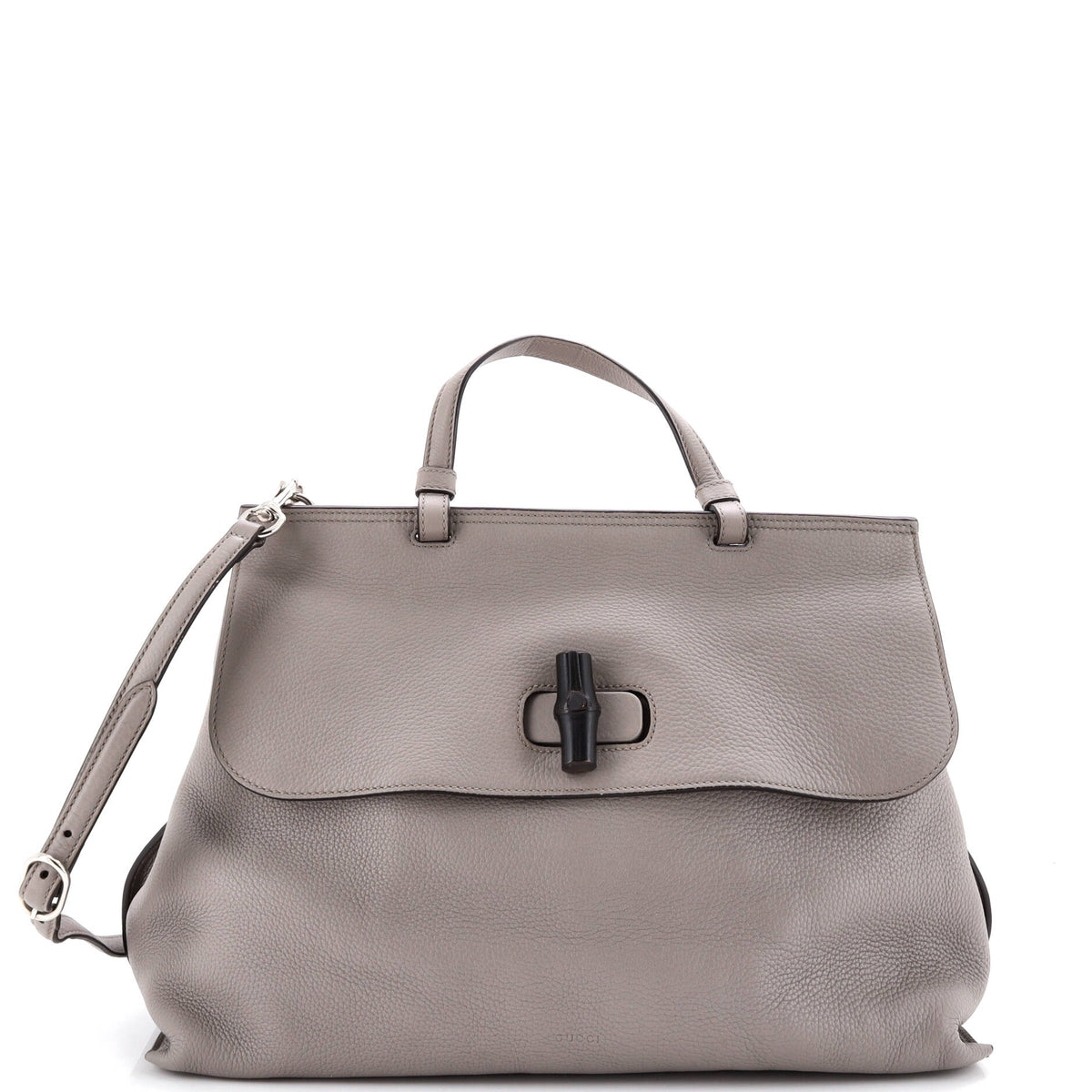 Bamboo Daily Top Handle Bag Leather Large