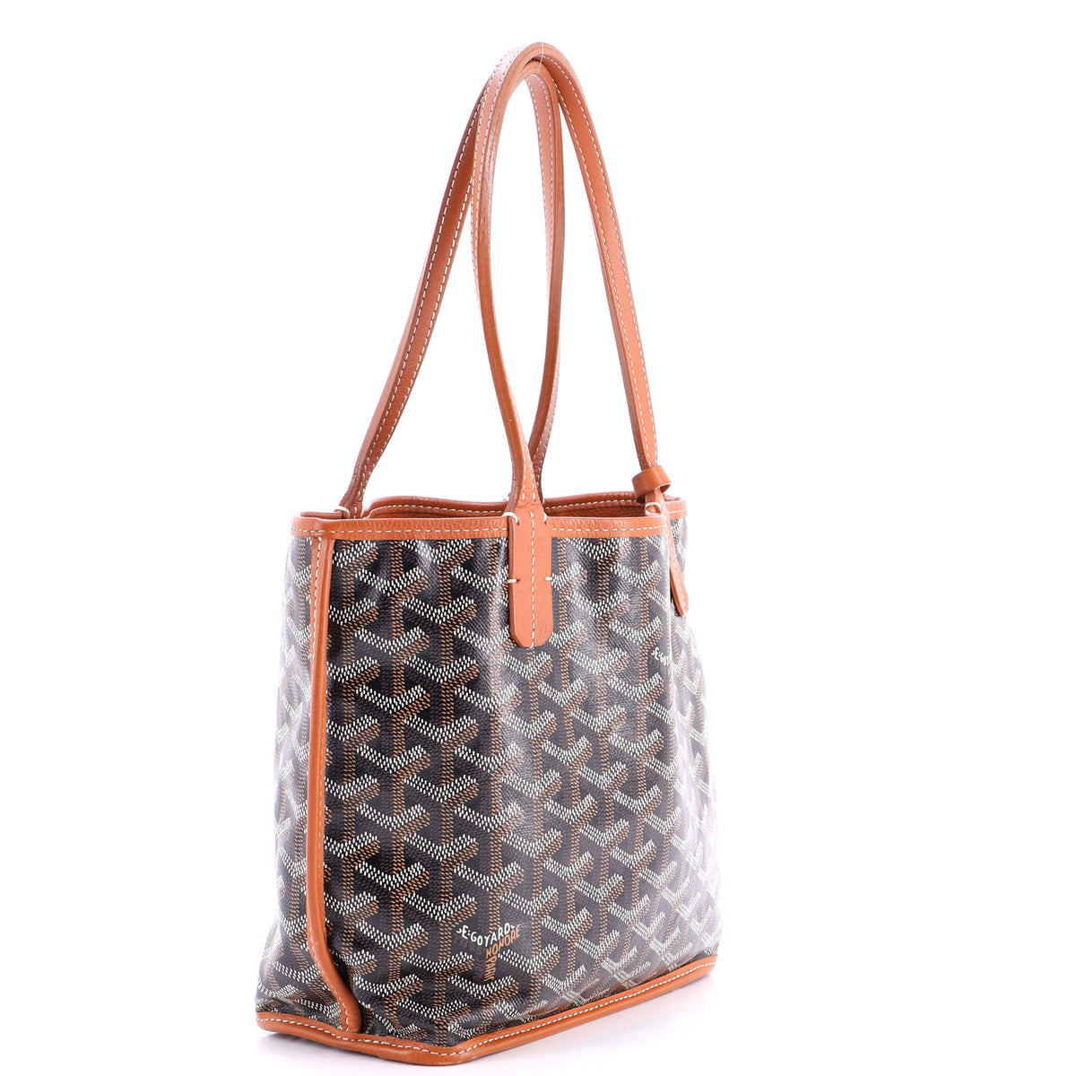 Anjou Reversible Tote Coated Canvas Mini