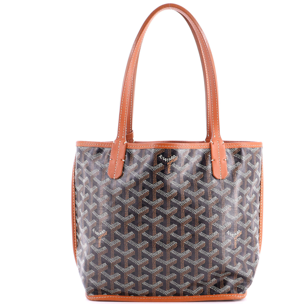 Anjou Reversible Tote Coated Canvas Mini
