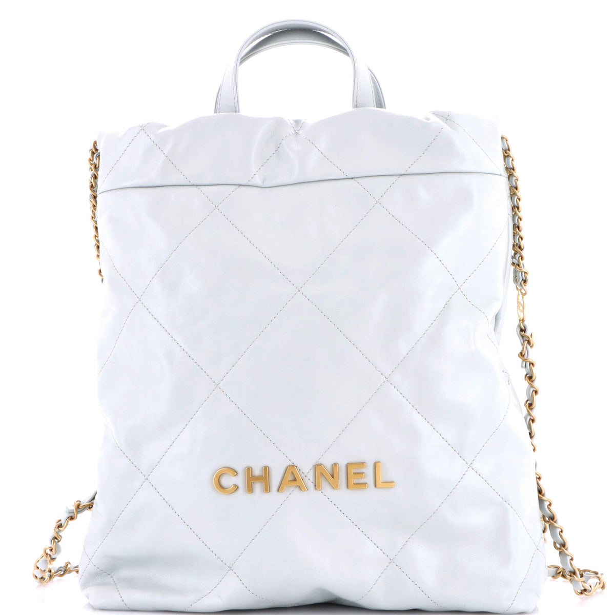 22 Chain Backpack Quilted Calfskin Medium