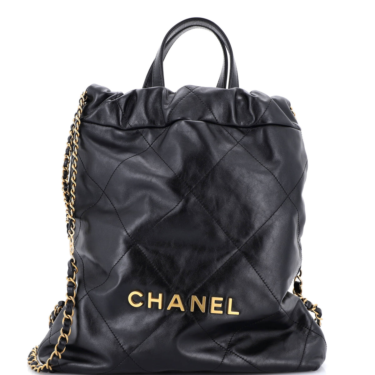 22 Chain Backpack Quilted Calfskin Medium