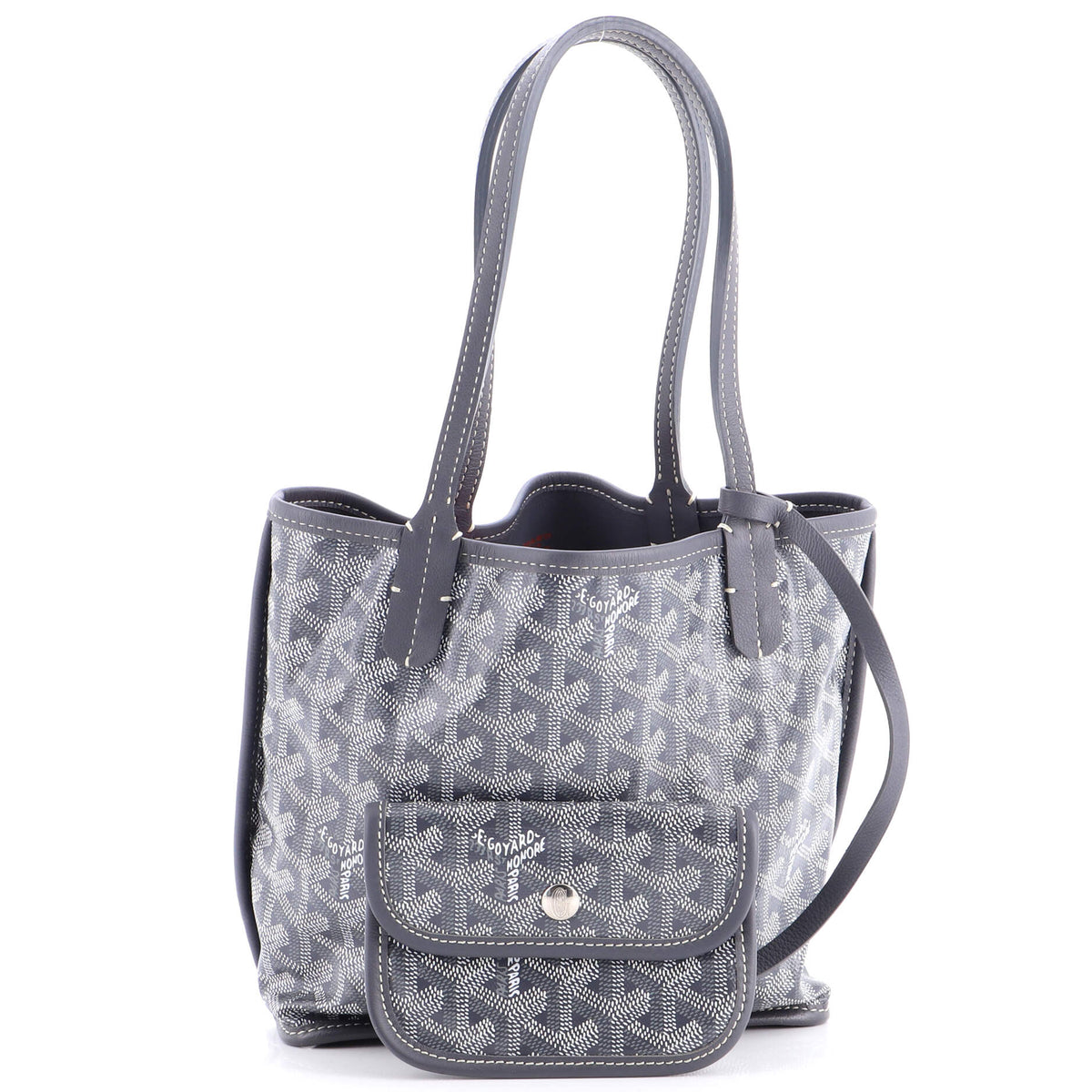 Anjou Reversible Tote Coated Canvas Mini