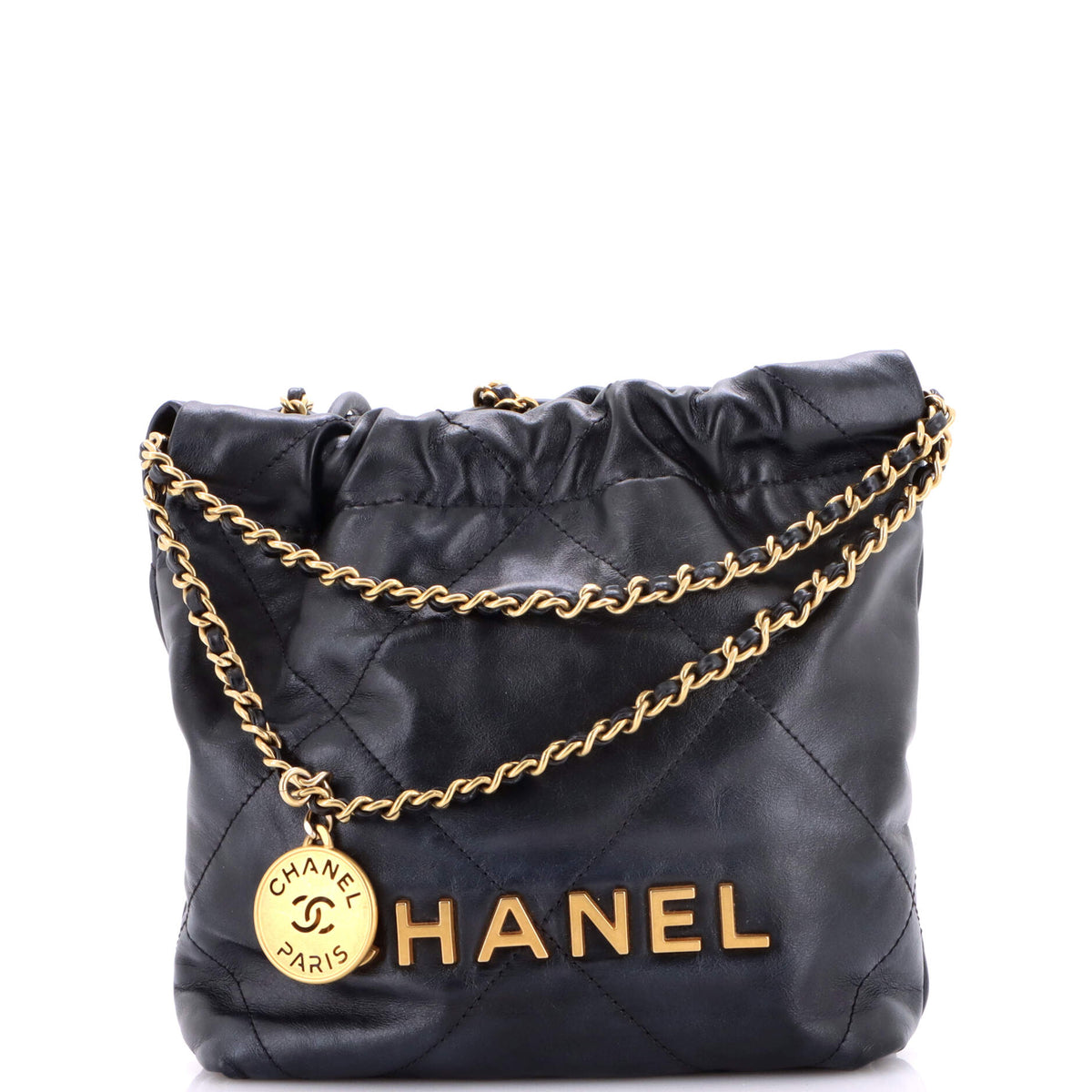 22 Chain Hobo Quilted Calfskin Mini