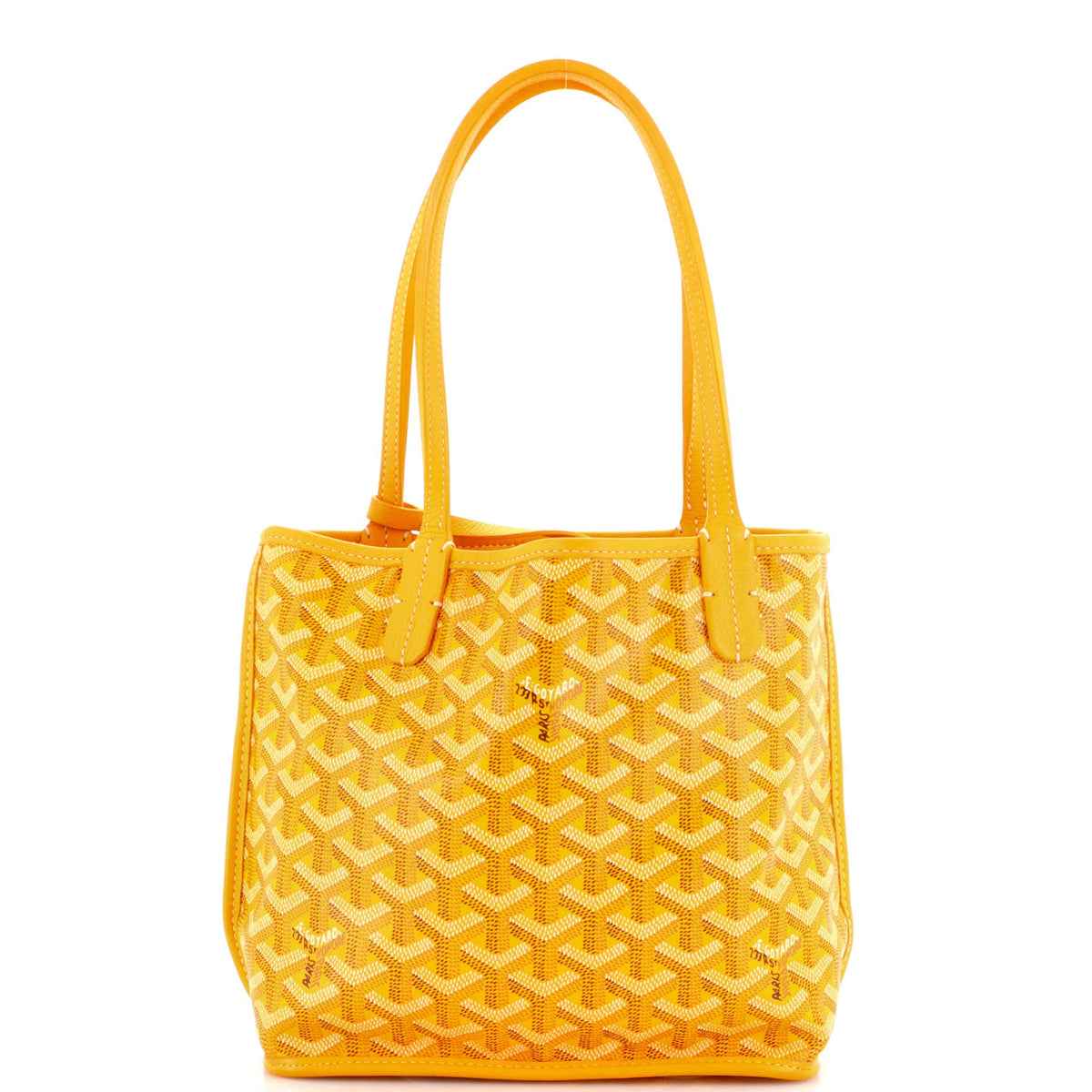 Anjou Reversible Tote Coated Canvas Mini