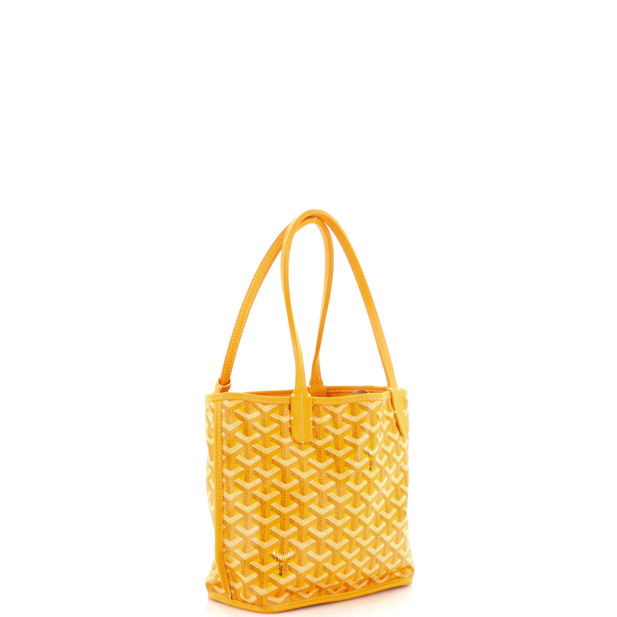 Anjou Reversible Tote Coated Canvas Mini