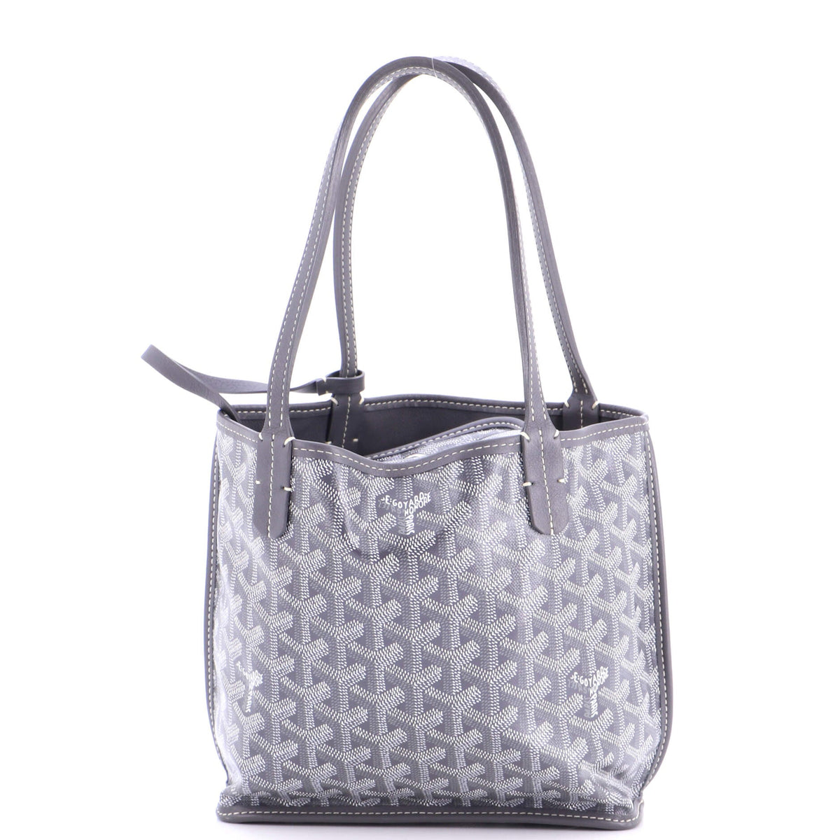Anjou Reversible Tote Coated Canvas Mini