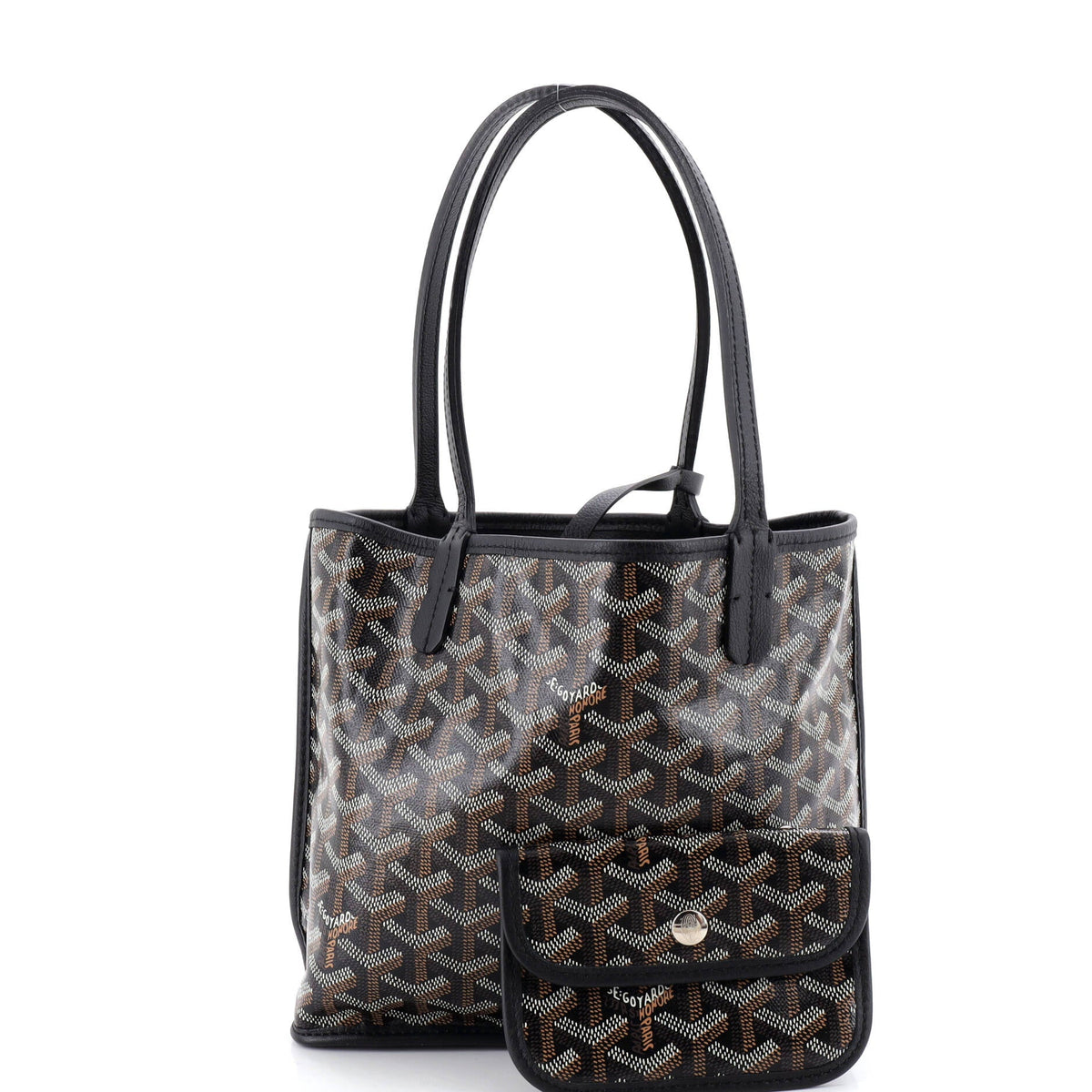 Anjou Reversible Tote Coated Canvas Mini