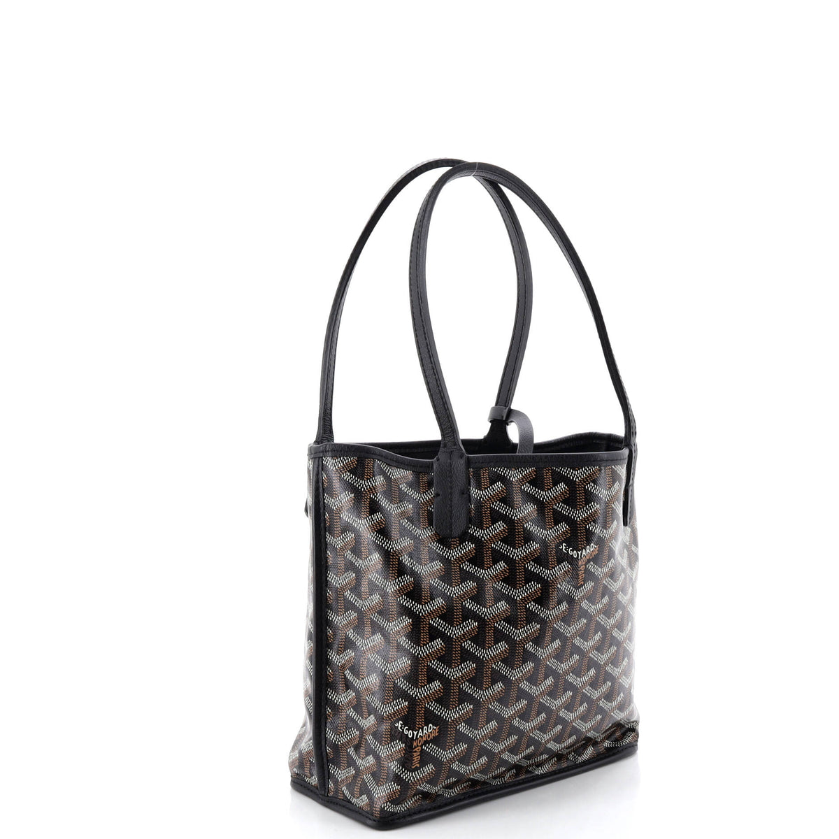 Anjou Reversible Tote Coated Canvas Mini