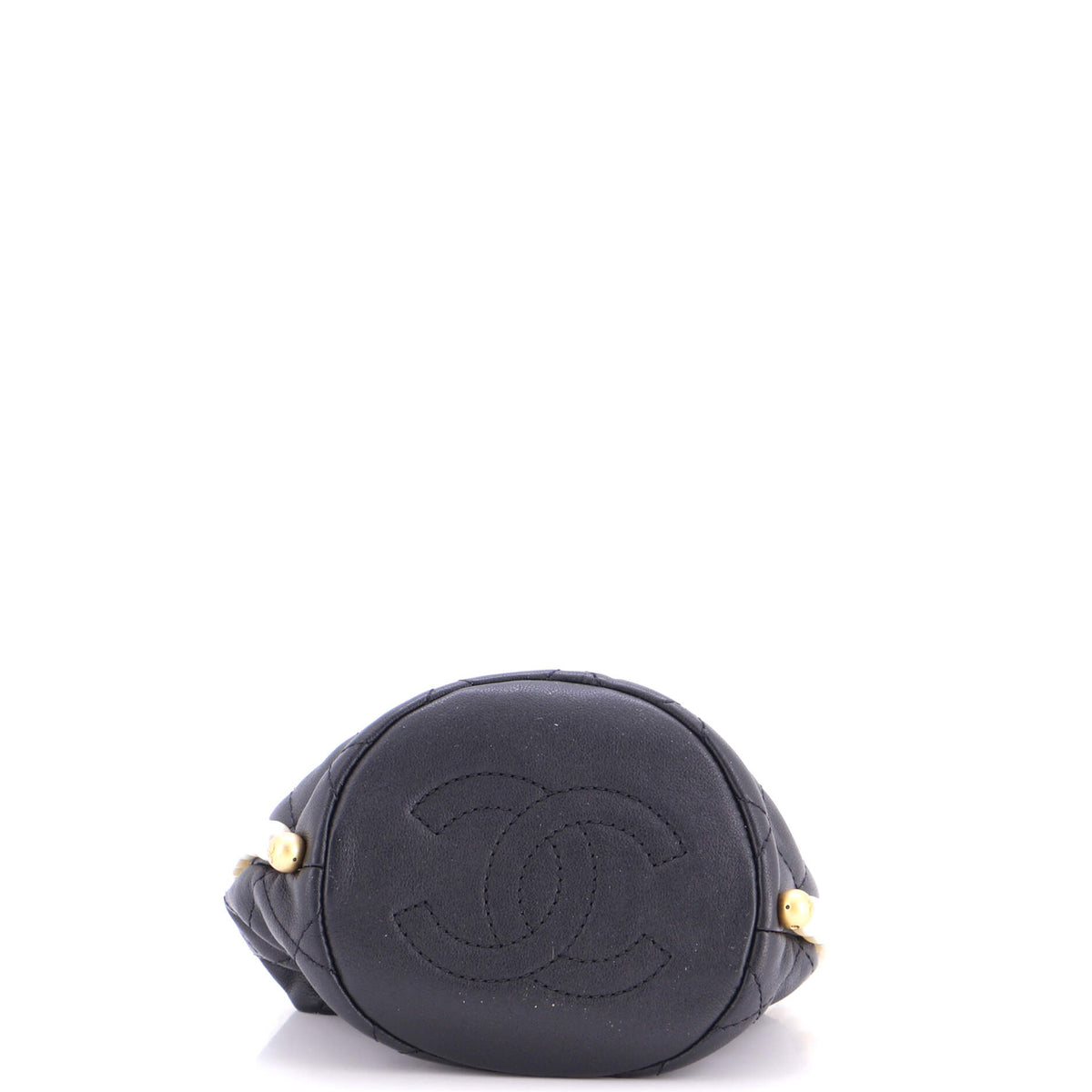 About Pearls Bucket Bag Quilted Calfskin Mini