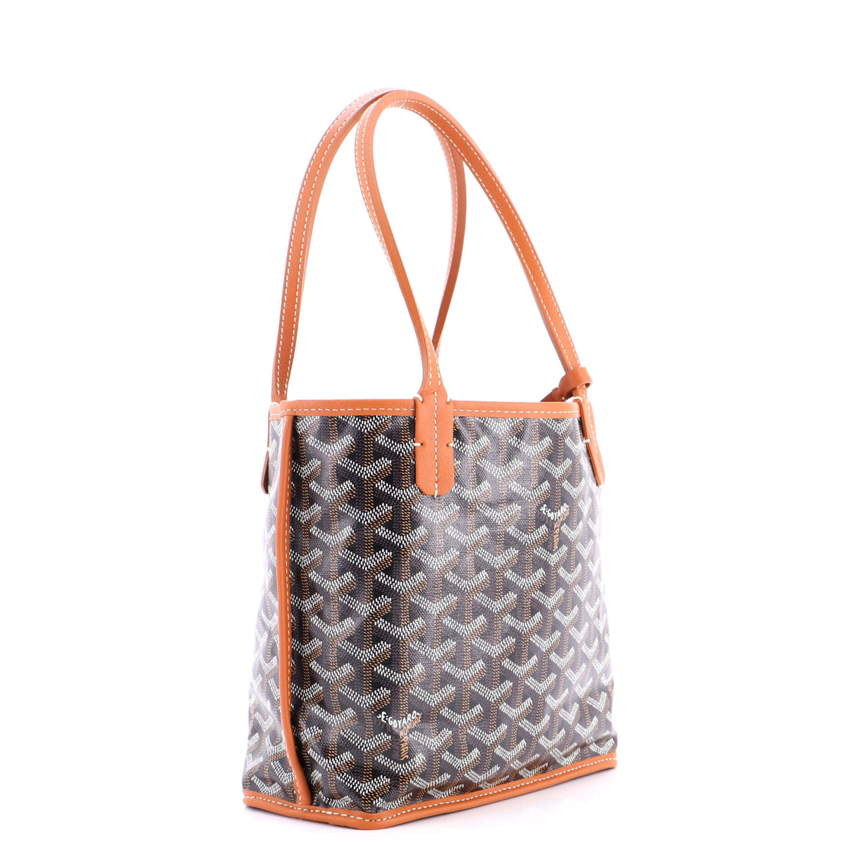 Anjou Reversible Tote Coated Canvas Mini
