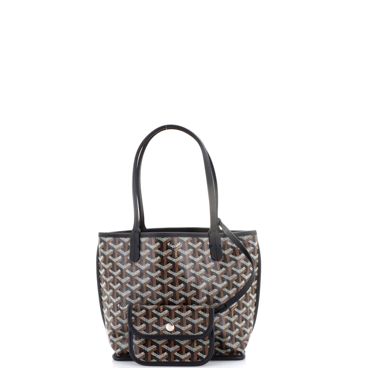 Anjou Reversible Tote Coated Canvas Mini