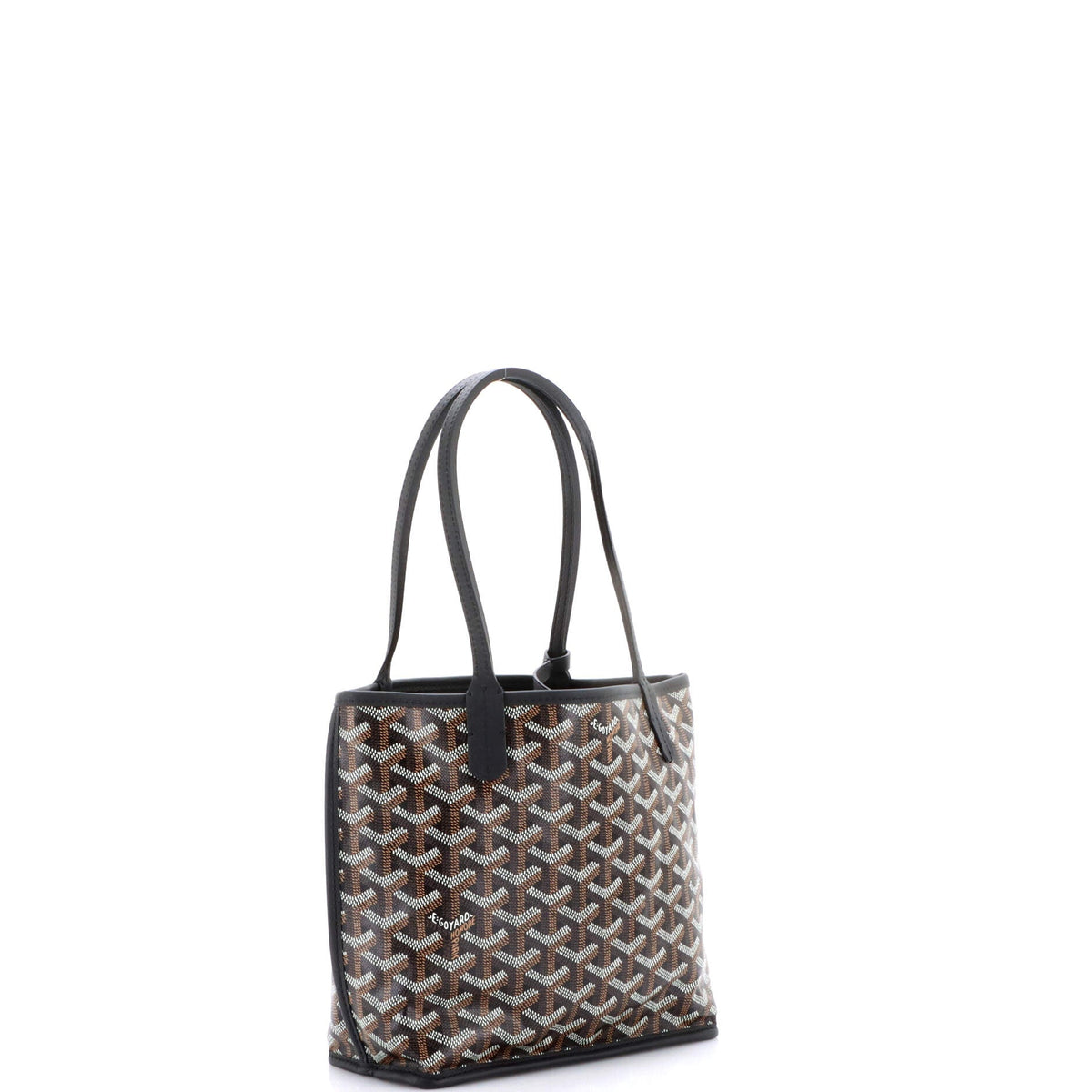 Anjou Reversible Tote Coated Canvas Mini