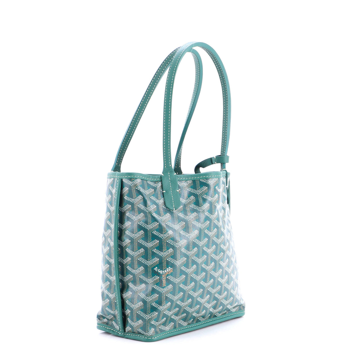 Anjou Reversible Tote Coated Canvas Mini