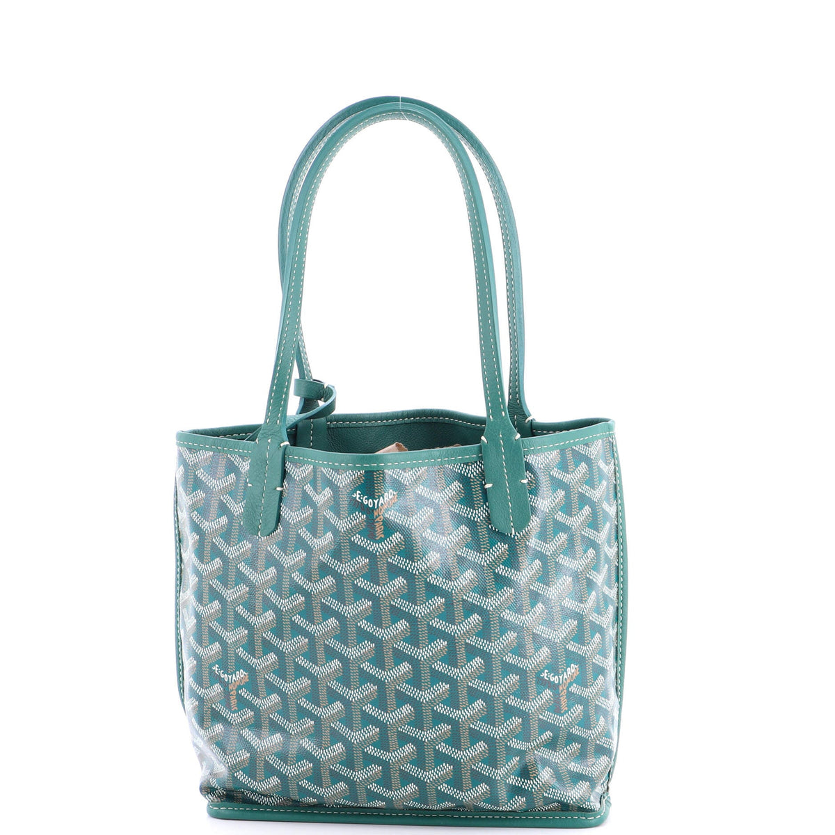 Anjou Reversible Tote Coated Canvas Mini