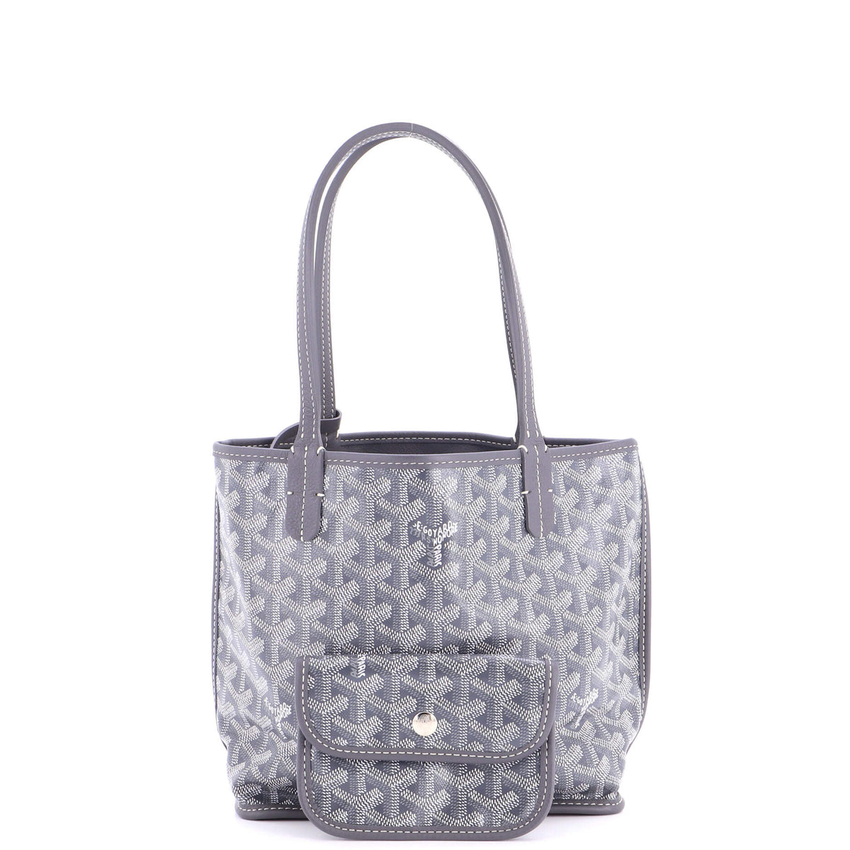 Anjou Reversible Tote Coated Canvas Mini